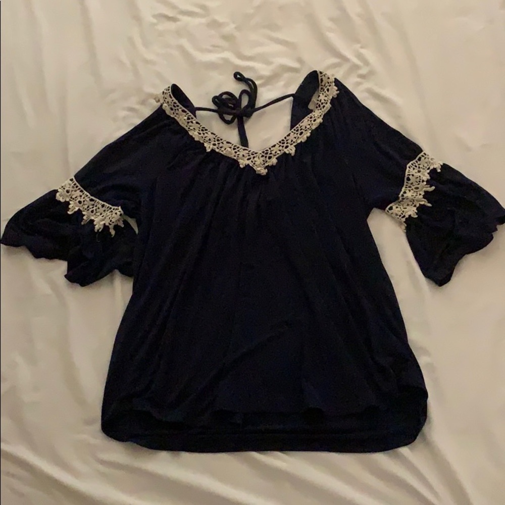 Always Indigo, Top, Navy, Women’s L